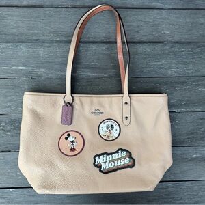 EUC Coach x Disney Minnie Mouse Patch City Tote